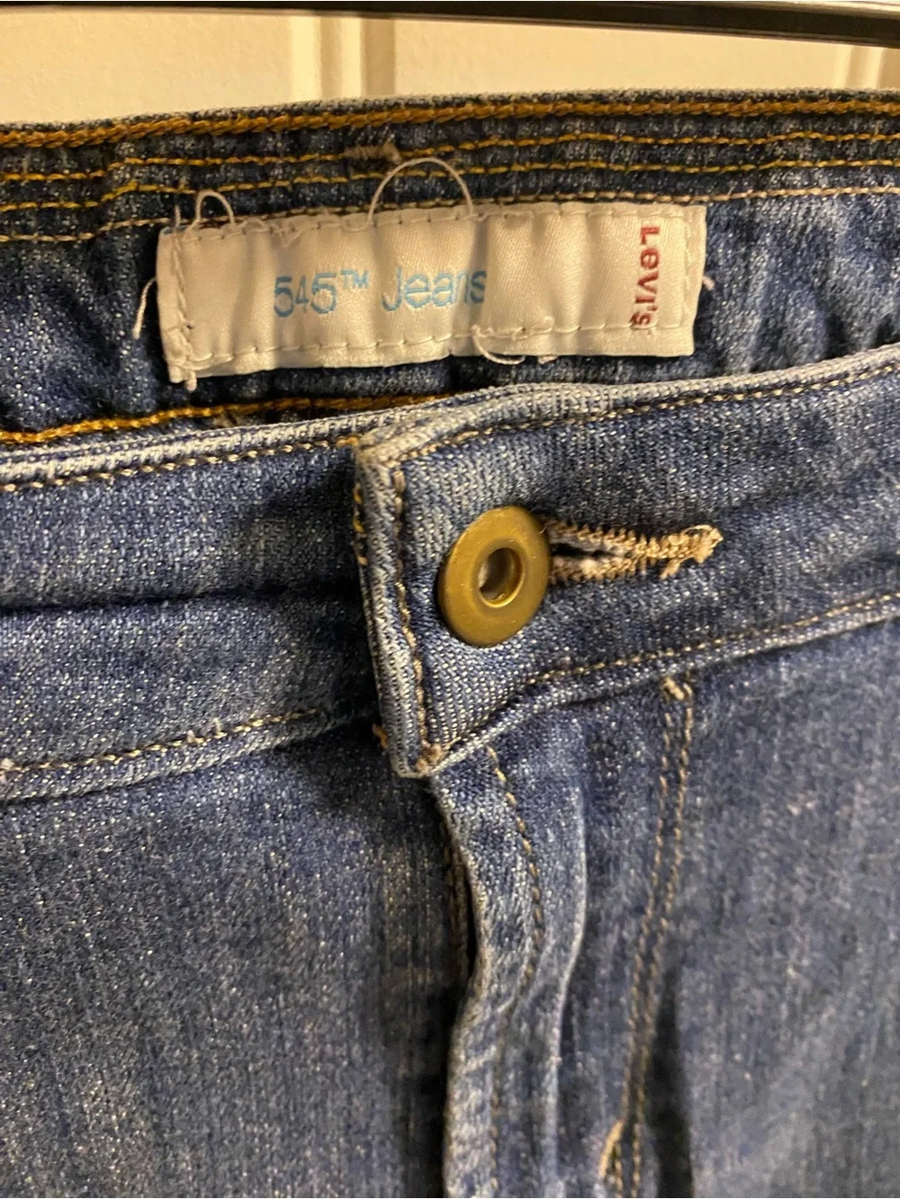 Levis 515 Jeans Shorts 14 Stretch Blue Denim Bermuda Y2K 2008